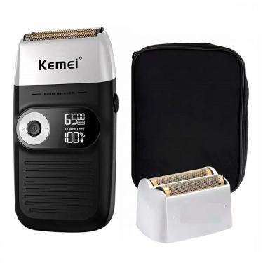 Imagem de Barbeador Sem Fio Kemei Bivolt Para Barbear Com Precisão