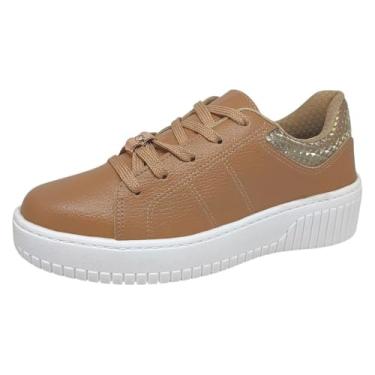 Imagem de Tênis Feminino Casual Brilho Flatform Conforto Beira Rio