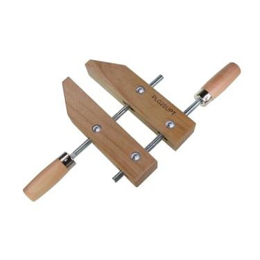 Imagem de PLG2SUPT Braçadeira de parafuso de mão de madeira – 20 cm | Braçadeiras de parafuso manual para marcenaria, 1 peça
