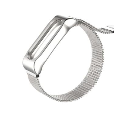 Imagem de Pulseira NSmart magnética em aço inoxidável compatíveis com MI BAND 2, Prata