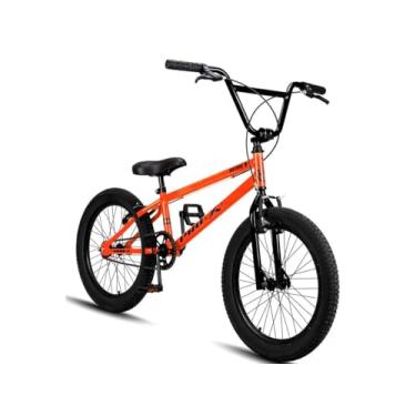 Imagem de Bike em Aço Freio V-Brake Aro 20 Criança Menino Prox Serie 1 Bmx Lazer e Esporte,Laranja Preto