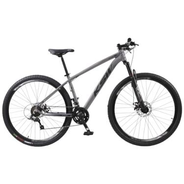 Imagem de Bicicleta Aro 29 KSW 24v Freio Hidraulico Suspensão C/Trava Cambios Shimano - Grafite/Preto 21