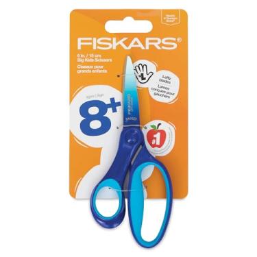 Imagem de Fiskars Tesoura para canhotos de 15 cm Ombre para crianças maiores de 8 anos, azul-turquesa