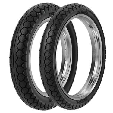 Imagem de Par Pneu Cg 150 Fan  90/90-18 + 275-18 Pd29 Rinaldi