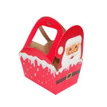 Imagem de Caixa de Papelão Decorativa Papai Noel 20x12,5x15,5cm MF