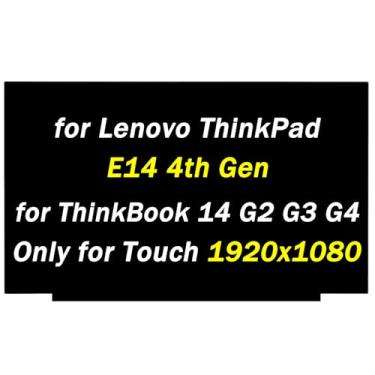 Imagem de Substituição para Lenovo ThinkPad E14 4ª geração para ThinkBook 14 G2 G3 G4 P43s 35.6 cm 1920x1080 60HZ 40 pinos painel de tela LCD (apenas para tela sensível ao toque)