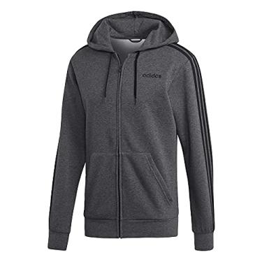 Imagem de adidas Moletom com capuz masculino Essentials 3 listras