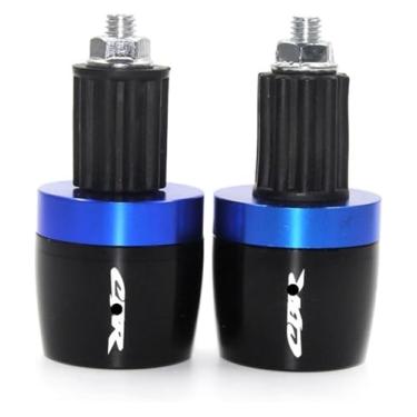 Imagem de 7/20.3 cm 22 mm CNC Motorfiets Handle Bar Grips Cap Plug Compatível com CBR600F CBR 600F CBR600 F 2011 2012 2013 (Azul 1)