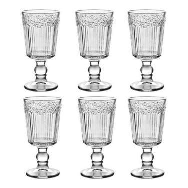 Imagem de Jogo 6 Copos Taças Vidro Sorvete Suco 400Ml 17 X 9