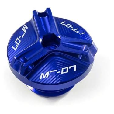 Imagem de Tampa do reservatório de fluido de freio dianteiro traseiro tampa de enchimento de óleo tampa de válvula de pneu compatível com MT07 MT-07 MT 07 FZ07 2015-2020 2021 2022 2023 (tampa de enchimento de