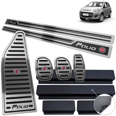 Imagem de Descanso Pedaleira Manual Soleira Preto Fiat Palio 2012 2017