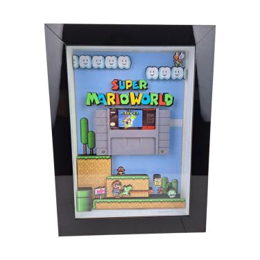 Imagem de Quadro Decorativo Super Marioworld 3D