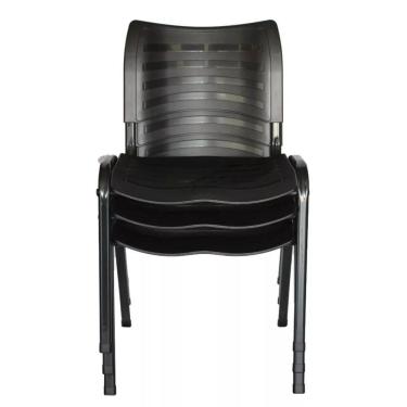 Imagem de Kit 3 Cadeiras Prisma Iso Fixa Desmontável Empilhavel