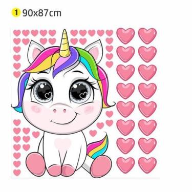Imagem de Adesivo Parede Unicórnio Coração - Shoppingnet