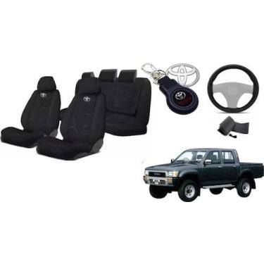 Imagem de Capas de Bancos Hilux 1991-03 + Volante + Chaveiro - Iron Tech