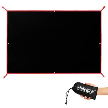 Imagem de Frelaxy Pegada de barraca, lona de acampamento impermeável, piso de barraca durável para elevar seu acampamento, caminhada, mochila, rede, experiência de praia