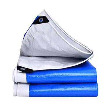 Imagem de MTYLX Lonas grandes e resistentes, 160 g/m² de espessura de 0,3 mm, membrana impermeável de três pisos adequada para todas as estações e colocará corrosão anti-sol, para andaimes, construção, agrícola