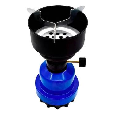 Imagem de Fogareiro Acendedor de Carvão a Gás Portátil Azul - MXM