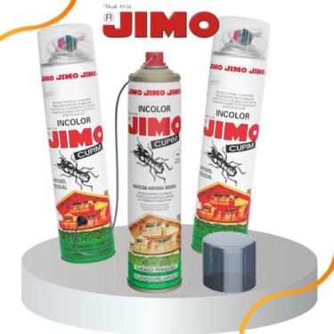 Imagem de Kit 3 Jimo Cupim Inseticida Mata Cupim Formiga Spray Aerossol 400ml In