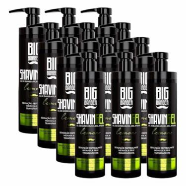 Imagem de Kit 12x Shaving Gel De Barbear Lemon 750ml Big Barber
