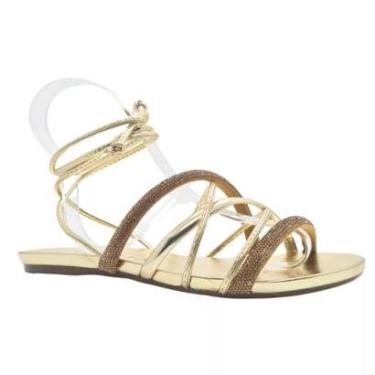 Imagem de Sandália Mariotta Feminina Rasteira de Amarrar 20695-05-Feminino