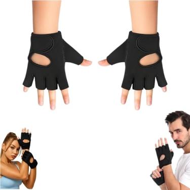 Imagem de Luva Academia Esporte Treino Musculação Exercícios Ajustável Unissex