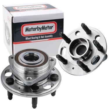 Imagem de Conjunto de cubo de rolamento dianteiro/traseiro para 13-16 Cadillac XTS Chevy Malibu, 10-16 Buick Lacrosse GMC Terrain Chevy Equinox, 11-16 Buick Regal, 14-17 Chevy Impala, 5 Lug, com anel magnético ABS - 513288 (2 peças)