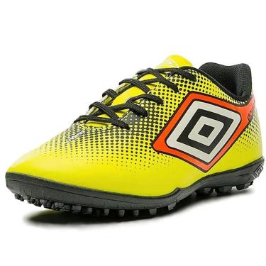 Imagem de Chuteira Society Juvenil Laminada Fluorescente Umbro Cannon