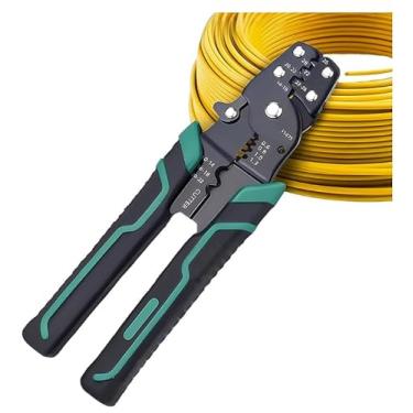 Imagem de Ferramenta de crimpagem de fio com cortador decapador, alicate de crimpagem multifuncional para conectores isolados, vazios e termorretráteis (22-10 AWG)