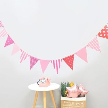 Imagem de Bandeiras triangulares de papel com 2 fios, faixa pendurada para decorações de festas de festivais, listras, 3000 mm