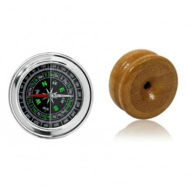 Imagem de Apito Marreca Modelo 29 + Bússola Profissional 7,5 Portátil Camping Caça Trilha
