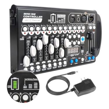Imagem de MAD OWL Controlador Dmx A Bateria Com Midi, Portátil Para Luzes De Cabeça Móveis, Console Iluminação 192, Dmx512 Integrado