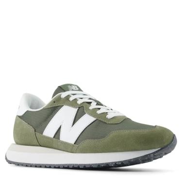 Imagem de New Balance Tênis masculino 237 V1, Dark Olivine/Nb 103 Branco, 39