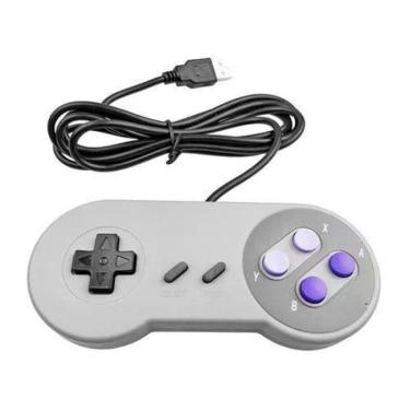 Imagem de Controle Joystick Super Nintendo Retro Usb Pc Tv Box