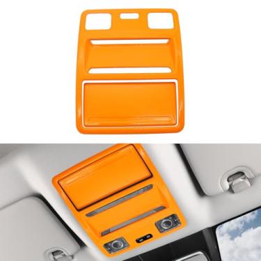 Imagem de ushilife Capa de acabamento de painel de luz de leitura frontal, compatível com Ford Ranger 2023 2024, moldura da lâmpada de leitura frontal, tampa do painel da lâmpada de telhado, acessórios de