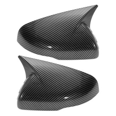 Imagem de Motoforti 1 par de tampa do espelho do lado esquerdo direito ABS de substituição preta para Kia Sorento 2021-2025 Chifre de boi com luz de seta capa de proteção de espelho