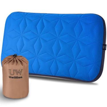 Imagem de Almofada de acampamento UWILLION Large, 61x38 cm, leve, inflável