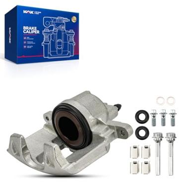 Imagem de KAX Pinça de freio 185485 compatível com Jeep Wrangler 2013 2014 2015 2016 2017, pinça de freio a disco dianteiro esquerdo