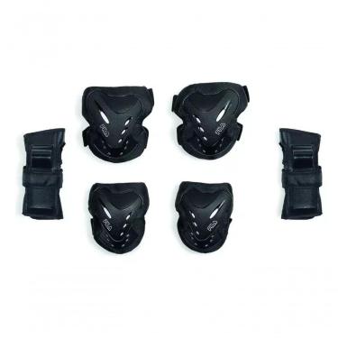 Imagem de Kit De Proteção Infantil Para Patins Skate Bike Patinete Rosa Ou Preto Xxp - Preto