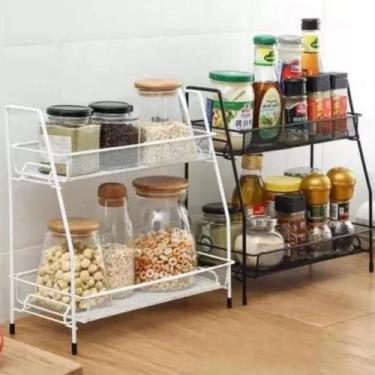 Imagem de Organizador Armário Porta Tempero Estante Multiuso Em Metal - Berlim, 