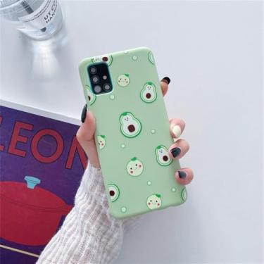 Imagem de Capa de silicone com suporte para celular em formato de frutas para Xiaomi Redmi Note 10 Pro Note 11 8 9 Pro Max 9S 10S 8T 7 9 9C 9A 9T, capa com suporte, somente capa de abacate, para Redmi 9