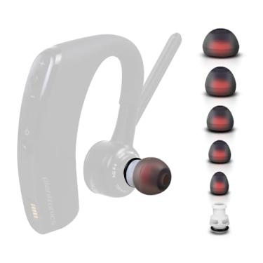 Imagem de CHOCKALOTTA Pacote com 1 suporte adaptador de ponta intra-auricular compatível com Plantronics Poly Voyager 5200 e fone de ouvido Voyager Legend (inclui 3 pontas auriculares de silicone P/M/G)