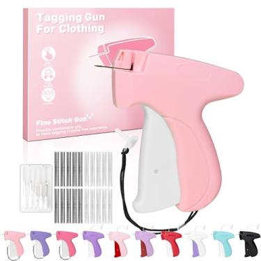 Imagem de Epritliber Pistola de costura para roupas, pistola de etiquetagem para roupas, micro ponto costurado para roupas, fixador rápido de roupas, mini pistola de costura de ponto portátil: 6 agulhas, 2000