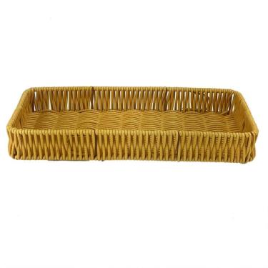 Imagem de Bandeja Tramada Retangular Tipo Vime Multiuso 29X14Cm 6982