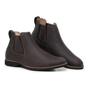 Imagem de Botina Zé Botina Feminina Ref 6002 Couro Crazy Horse Café (Café, Padrão, BR, Adulto, Numérico, 35)