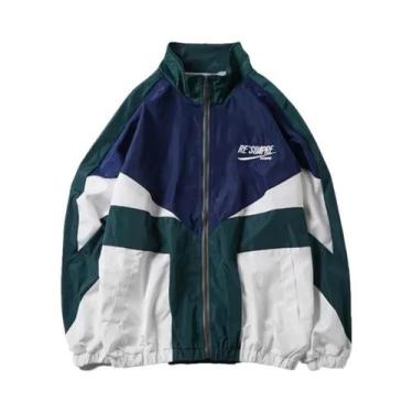 Imagem de Jaqueta Bomber Estilo Universitário Masculina Com Bordado De Letras Pr