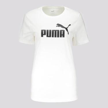 Imagem de Camiseta Puma ESS Logo W Feminina Branca, GG