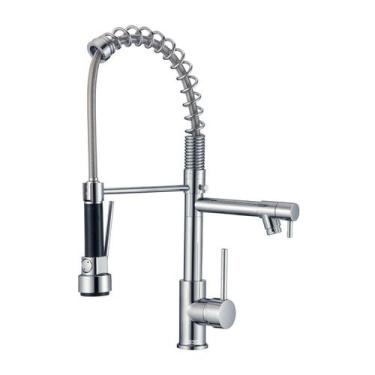 Imagem de Torneira Cozinha Bancada Premium Goumert Inox Cromado Spray - Kokay