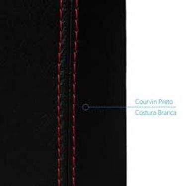 Imagem de Apoio de braço Ecosport material sintético cinza c/costura vermelha - 