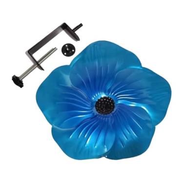 Imagem de Banheira de pássaros, alimentador de água para banheiras de pássaros de jardim, braçadeira de banho rústica removível independente para cerca, jardim, quintal, pátio, varanda, parque, decoração